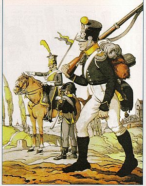 Garde nationale strassbg1815-Lancer Off Tirailleur