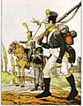 Garde nationale strassbg1815-Lancer Off Tirailleur