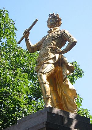 George II statue St Helier Jersey