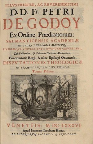 Godoy - Disputationes theologicae, 1686 - 4514956