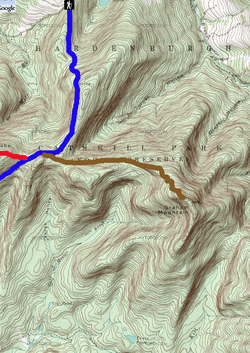 Graham Mountain map