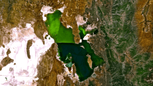 Great Salt Lake, Utah - World Wind image