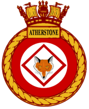 HMS Atherstone (M38) Badge