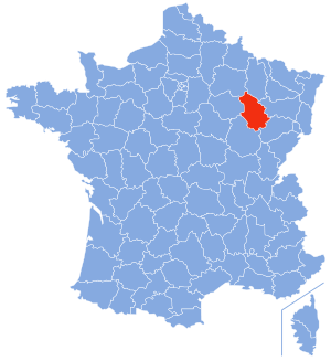 Location of Haute-Marne in France