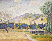 Henri-Edmond Cross (1856-1910) - Landscape, ca. 1896-99.