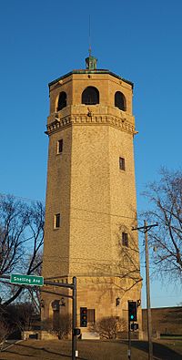 Highland Park Water Tower early spring