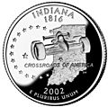 Indiana quarter, reverse side, 2002