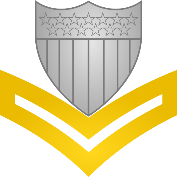 Image: Insignia of a United States Coast Guard petty officer second class