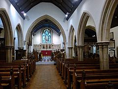 Interior of St Isan's Church. Llanishen, Cardiff