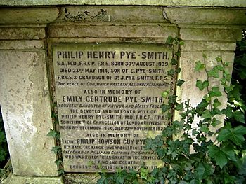 John Pye Smith family tomb