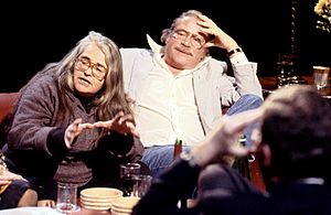 Kate Millett and Oliver Reed appearing on "After Dark", 26 January 1991