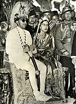 King Mahendra Bir Bikram Shah and Queen Ratna Rajya Lakshmi Devi, shortly after the King’s coronation, 1955