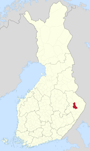 Location of Kontiolahti in Finland