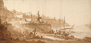 La Fontana Nuova, Valletta, Grand Harbour, 1664