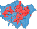 London Mayoral Election, 2012 by electoral wards