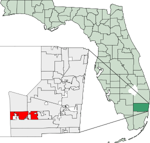 Location of Southwest Ranches within Broward County