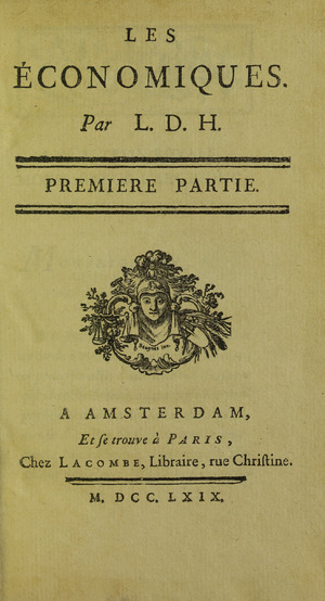 Mirabeau - Economiques, 1769 - 5497565