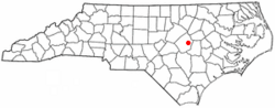 Location of Micro, North Carolina