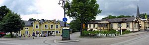Norbergpanorama2003, Elsa Andersons Konditori, Yvonnes restaurang.jpg