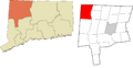 Northwest Hills incorporated and unincorporated areas Salisbury highlighted