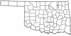 Location of Ochelata, Oklahoma