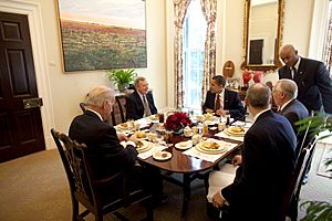 Obama,Biden,Richard Durbin and Steny,Hoyer