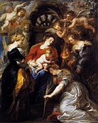 Peter Paul Rubens - The Crowning of St Catherine - WGA20254
