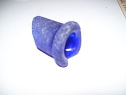 Piece of cobalt blue sea glass