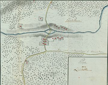 Plan von Quibeltown by Johann von Ewald