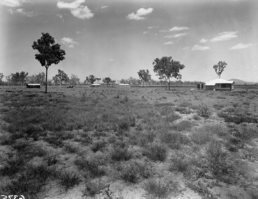 Queensland State Archives 1820 Millaroo Experiment Station buildings under construction November 1955.png