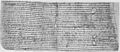 S 1539 Will of Wynflæd, circa AD 950 (11th-century copy, BL Cotton Charters viii. 38)