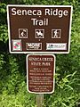 Seneca Ridge Trail sign