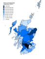 Shires of Scotland by population (2011)