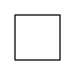 Square - black simple