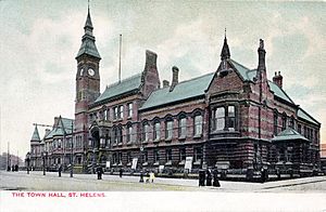 St Helens Town Hall pre-fire