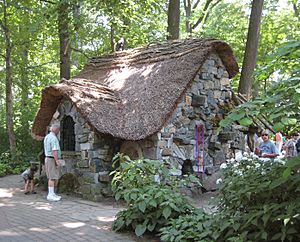 Stone cottage in Enchanted Forest at Winterthur