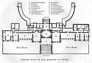 Stowe house ground plan 1848