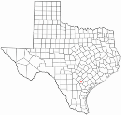 Location of Karnes City, Texas