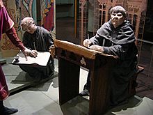 Tapisserie moines mannequins