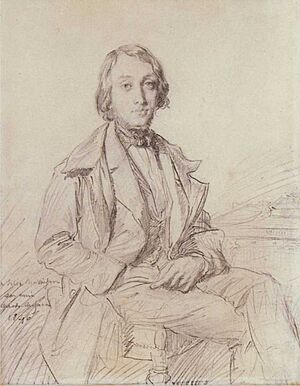 Théodore Chassériau - Portrait of Jean-Gaspard-Félix Larcher Ravaisson-Mollien