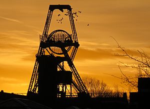 The Institute Winding Tower at Chatterley Whitfield Colliery