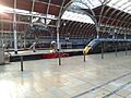 Trains at London Paddington station