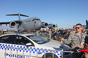 USAF C17 at Avalon Airshow