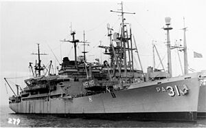 USS Monrovia (APA-31) in the 1960s