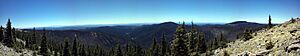 View from summit of Mt Baldy, Arizona, May 2012