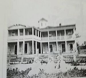 W. T. Ferrell hotel in Vick Arkansas that burned during the 1930's