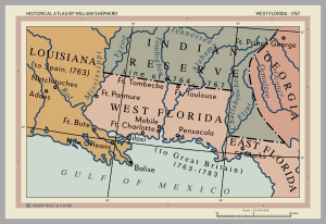 West Florida Map 1767