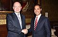 William Hague meets Julian Castro in London, 2012