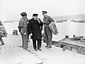 Winston Churchill in Arromanches, France, 21 To 23 July 1944 A24832