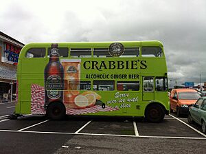 'Crabbies' advertising bus at Tesco, Inverness - geograph.org.uk - 3033940